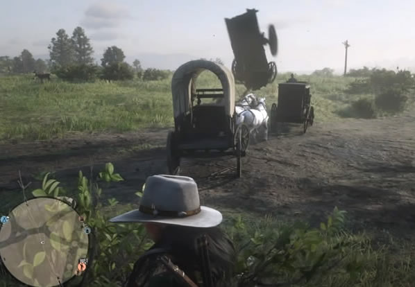 Deu a louca no Red Dead Online: carroças voadoras e mais