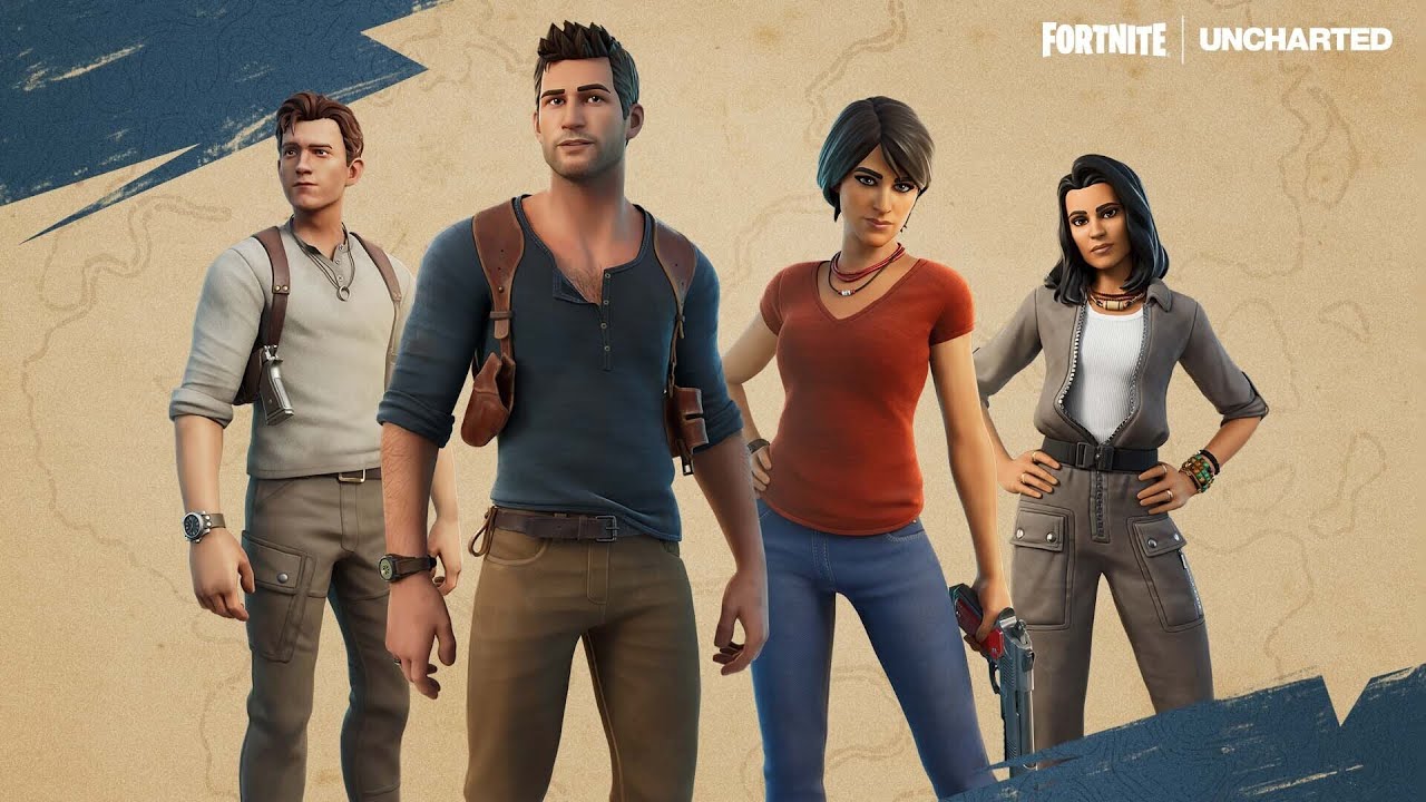 Uncharted e sink do Tom Holland no Fortnite