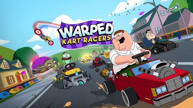 Jogo de kart traz Família da Pesada e mais desenhos da Fox