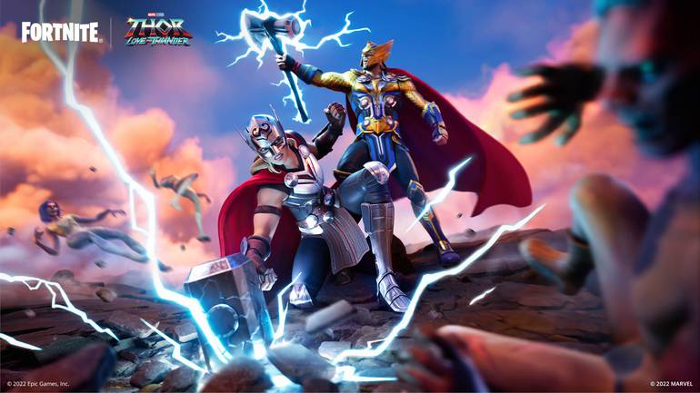 Fortnite traz skins e itens do filme “Thor: Amor e Trovão”