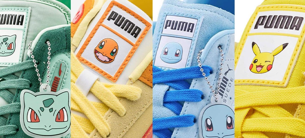 PUMA lança tênis temáticos de Pokémon