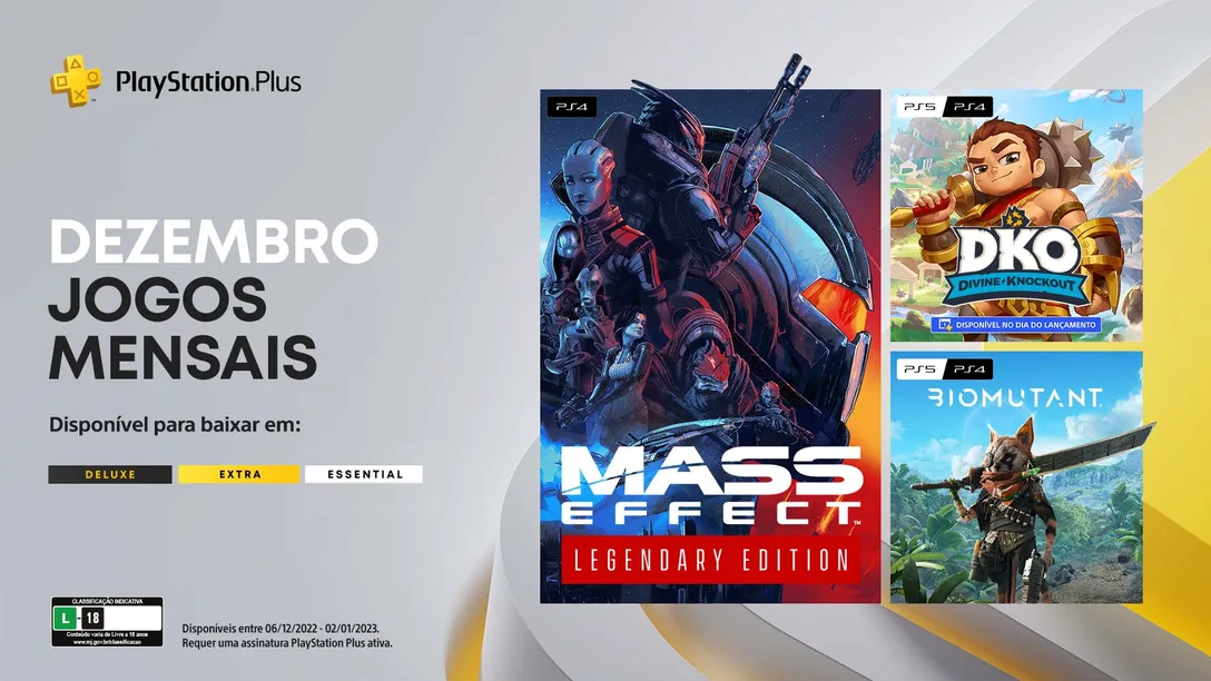 Jogos gratuitos da PS Plus de dezembro