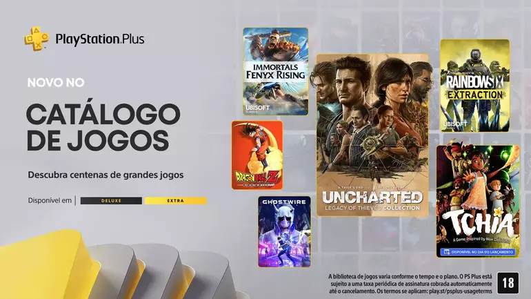 PS Plus de março recebe mais 14 jogos de PS4 e PS5