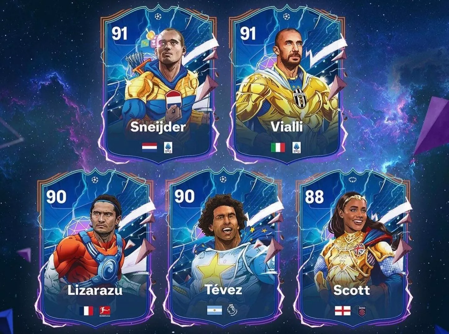 EA Sports FC 24 revela “Heroes” com Tévez, Kanu, Alex Scott e mais