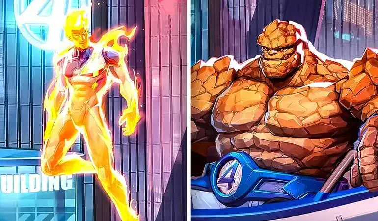 Tocha Humana e Coisa chegam em breve no Marvel Rivals